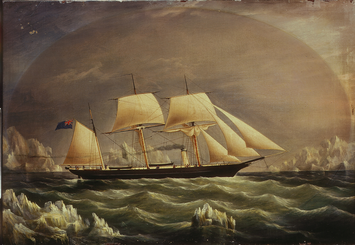 The yacht Fox, the ship Lady Franklin bought and sent north under McClintock.